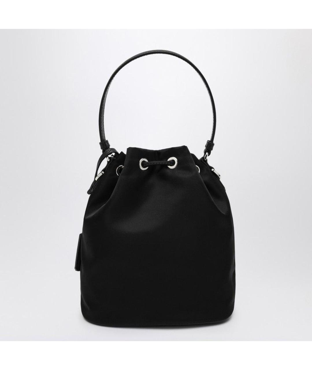 PRADA Черная синтетическая сумка с короткими ручками, фото 2