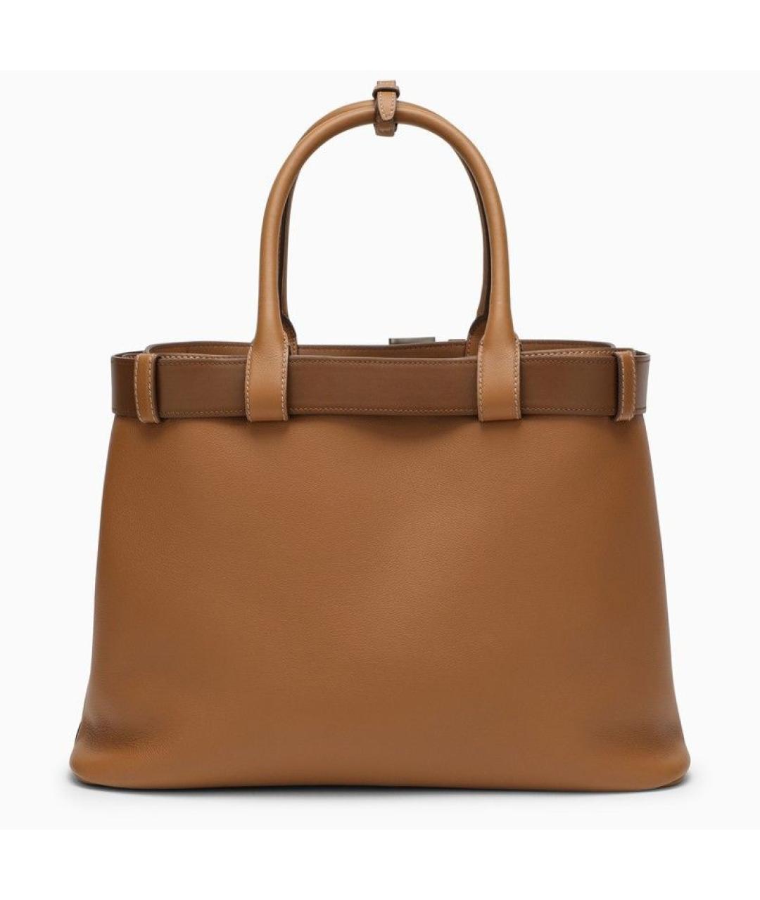 PRADA Коричневая кожаная сумка тоут, фото 2