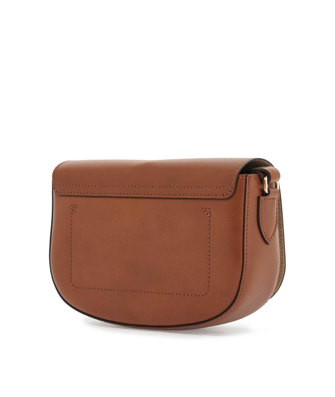 LONGCHAMP Коричневая кожаная сумка через плечо, фото 3
