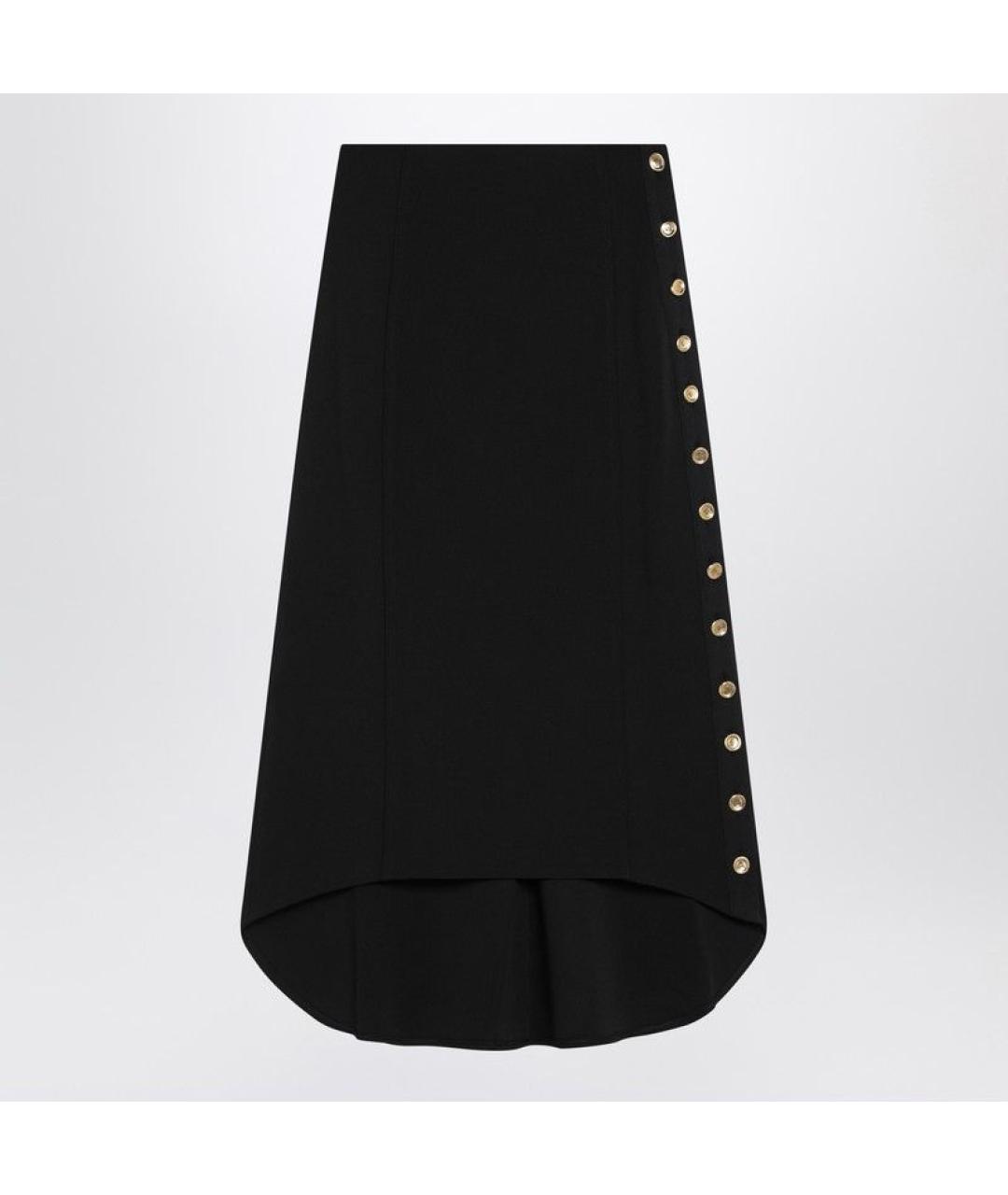 GIVENCHY Черная вискозная юбка миди, фото 4