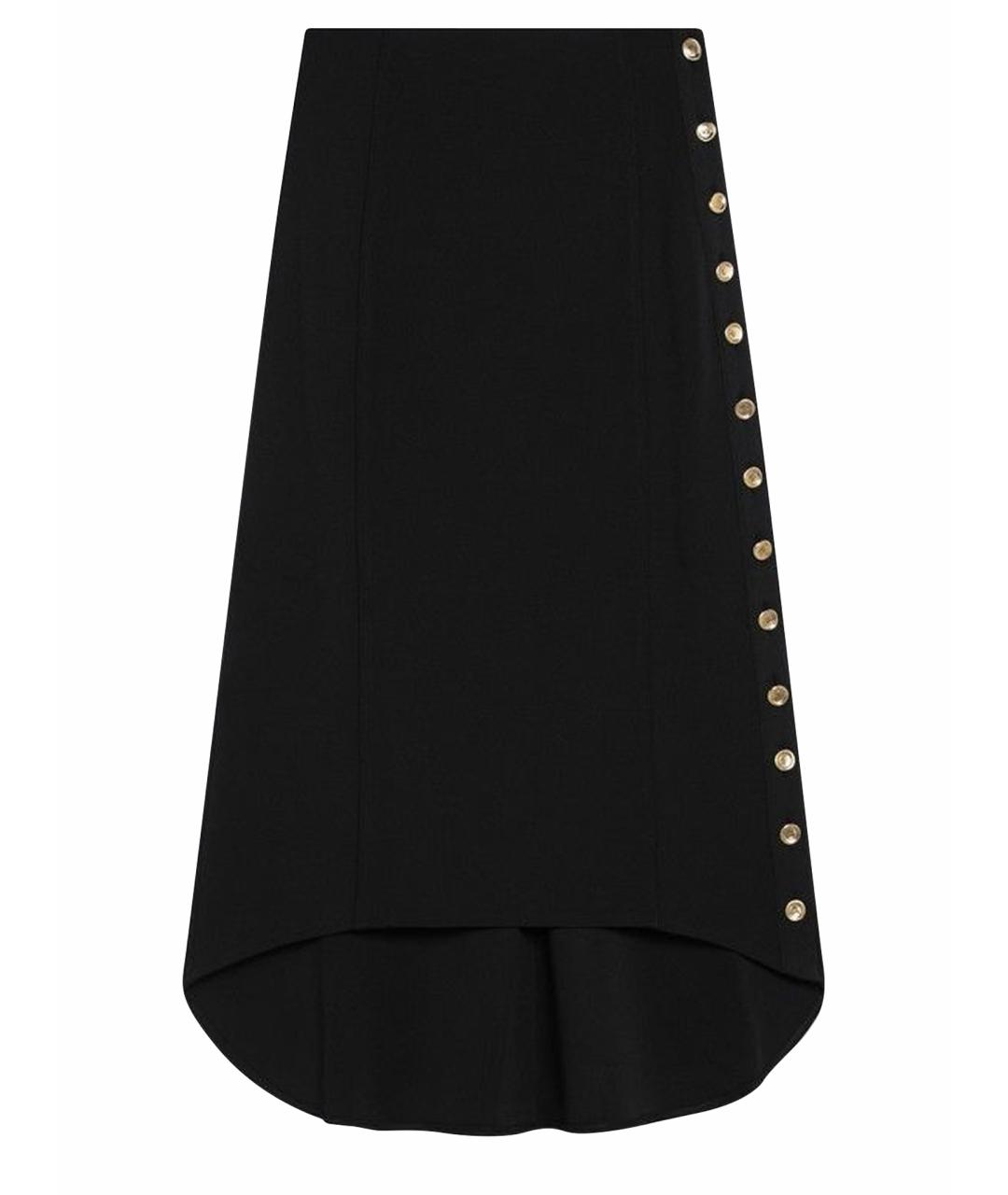GIVENCHY Черная вискозная юбка миди, фото 1