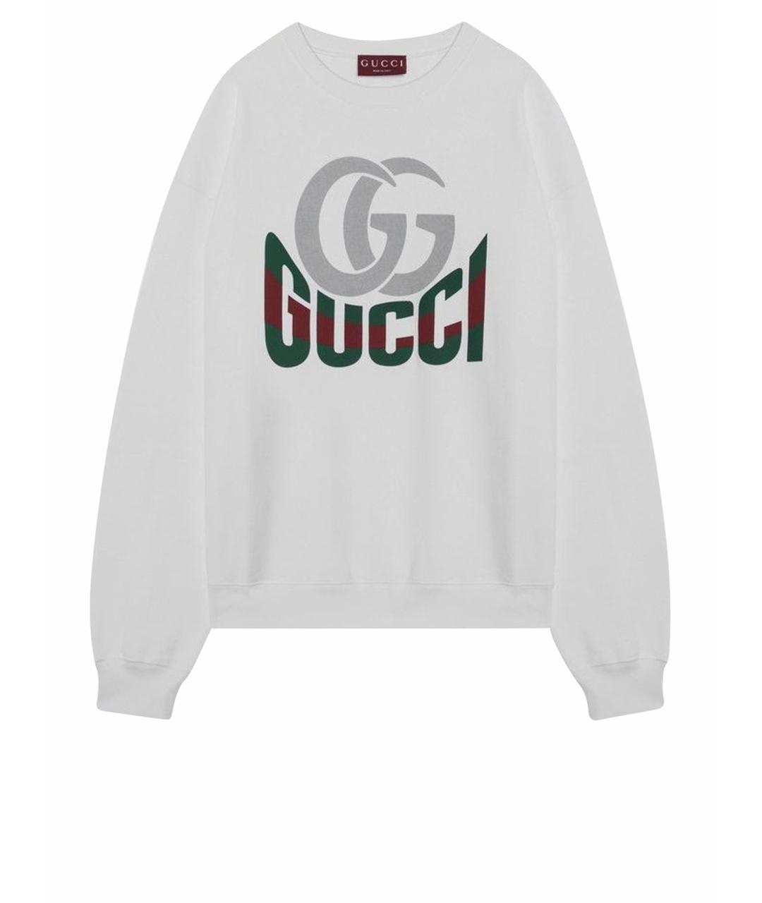 GUCCI Белый хлопковый джемпер / свитер, фото 1