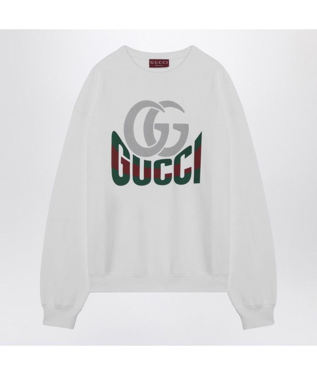 GUCCI Белый хлопковый джемпер / свитер, фото 3