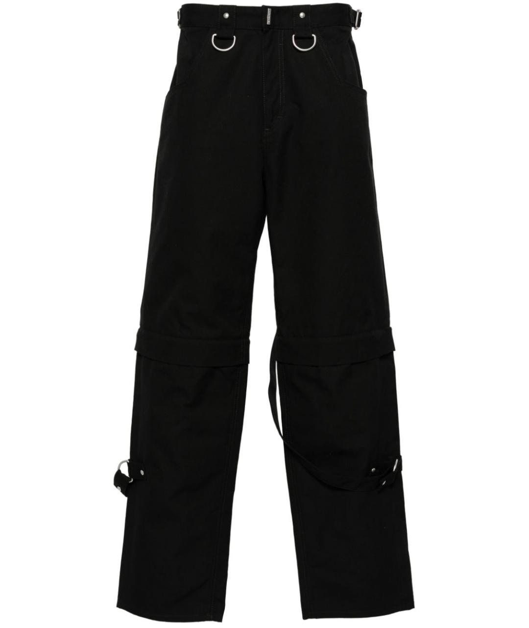 GIVENCHY Черные хлопковые повседневные брюки, фото 1