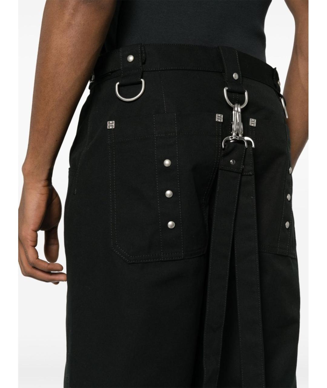 GIVENCHY Черные хлопковые повседневные брюки, фото 4