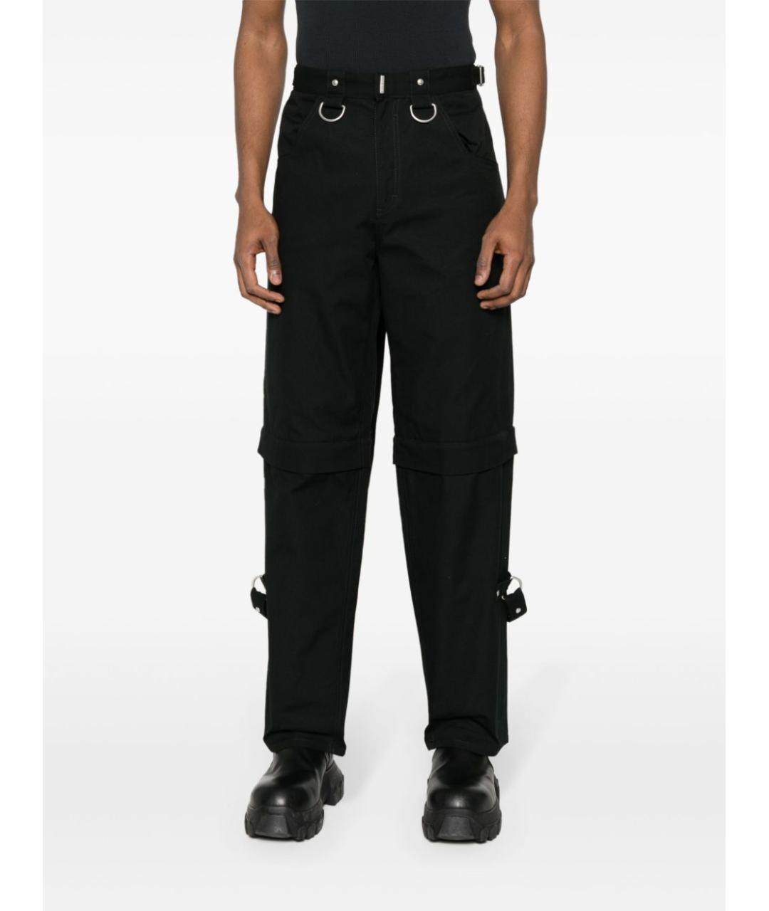GIVENCHY Черные хлопковые повседневные брюки, фото 3