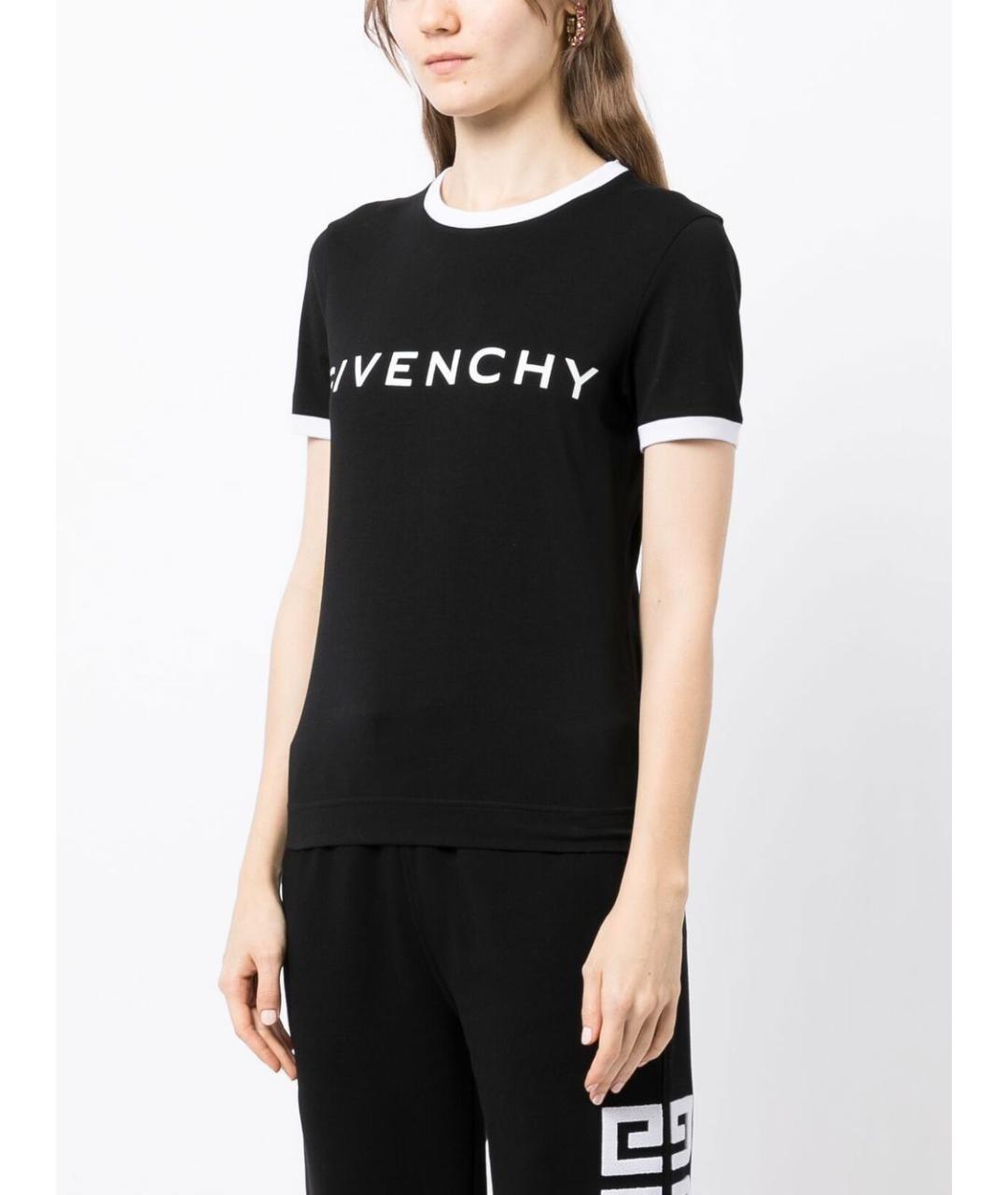 GIVENCHY Черная хлопковая футболка, фото 5