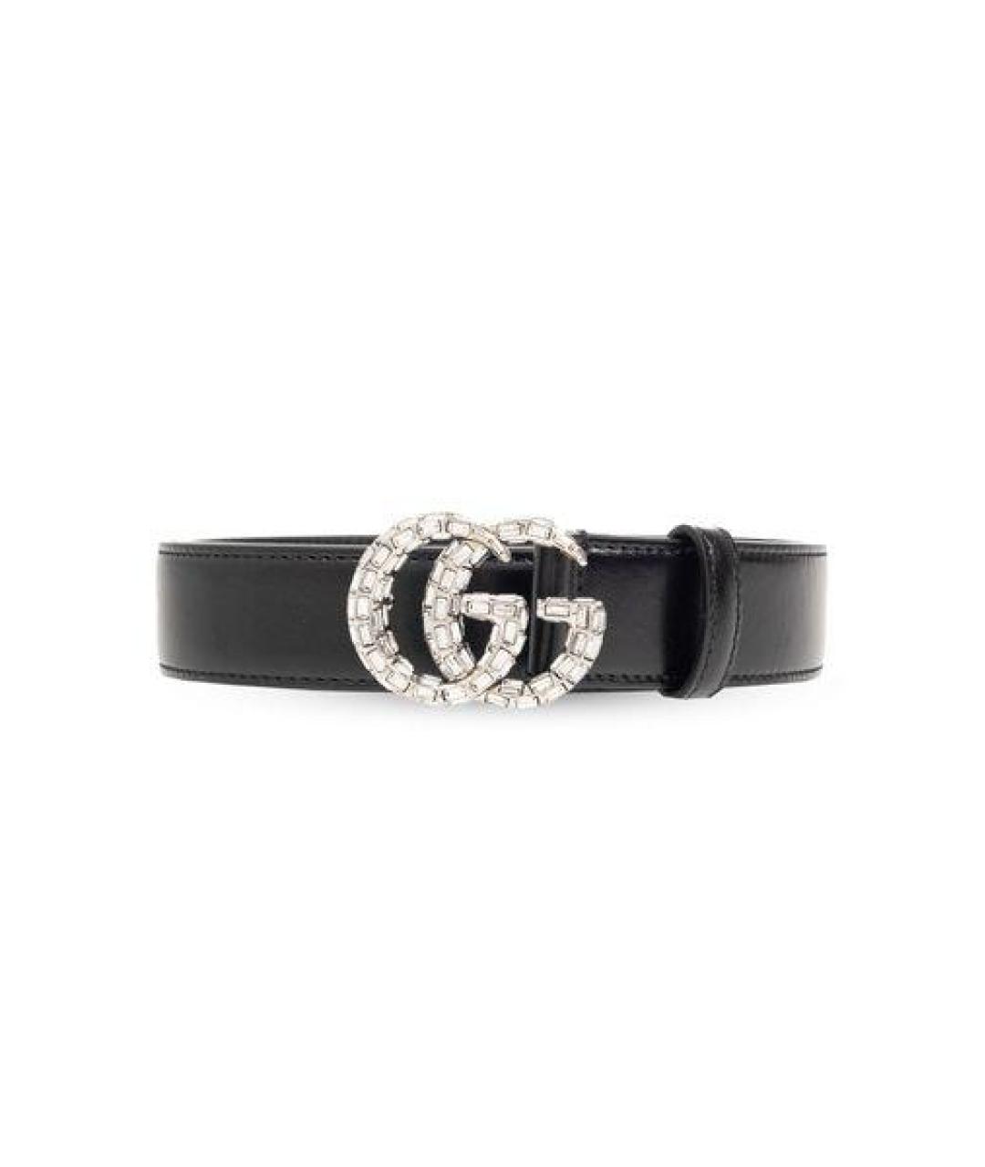 GUCCI Черный кожаный ремень, фото 1