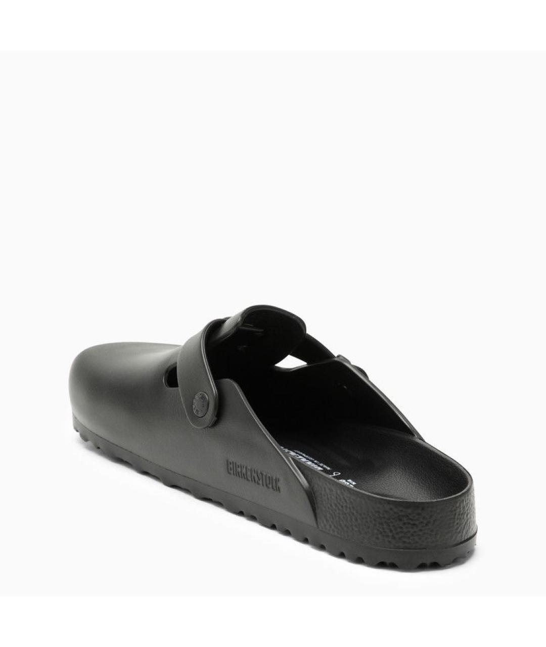 BIRKENSTOCK Черные резиновые шлепанцы, фото 4