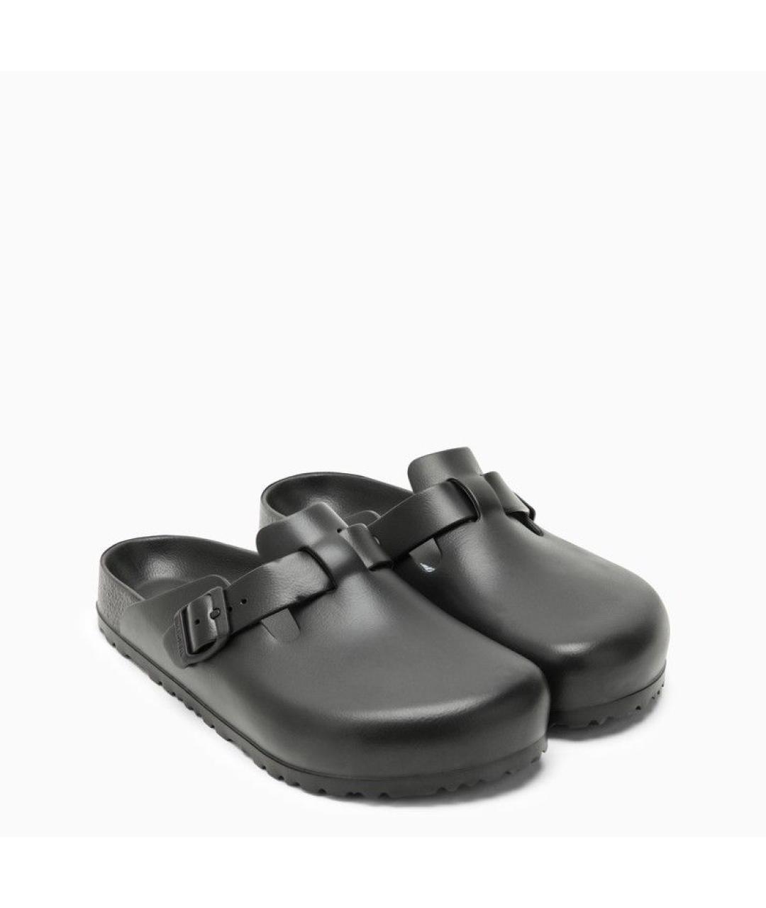 BIRKENSTOCK Черные резиновые шлепанцы, фото 2