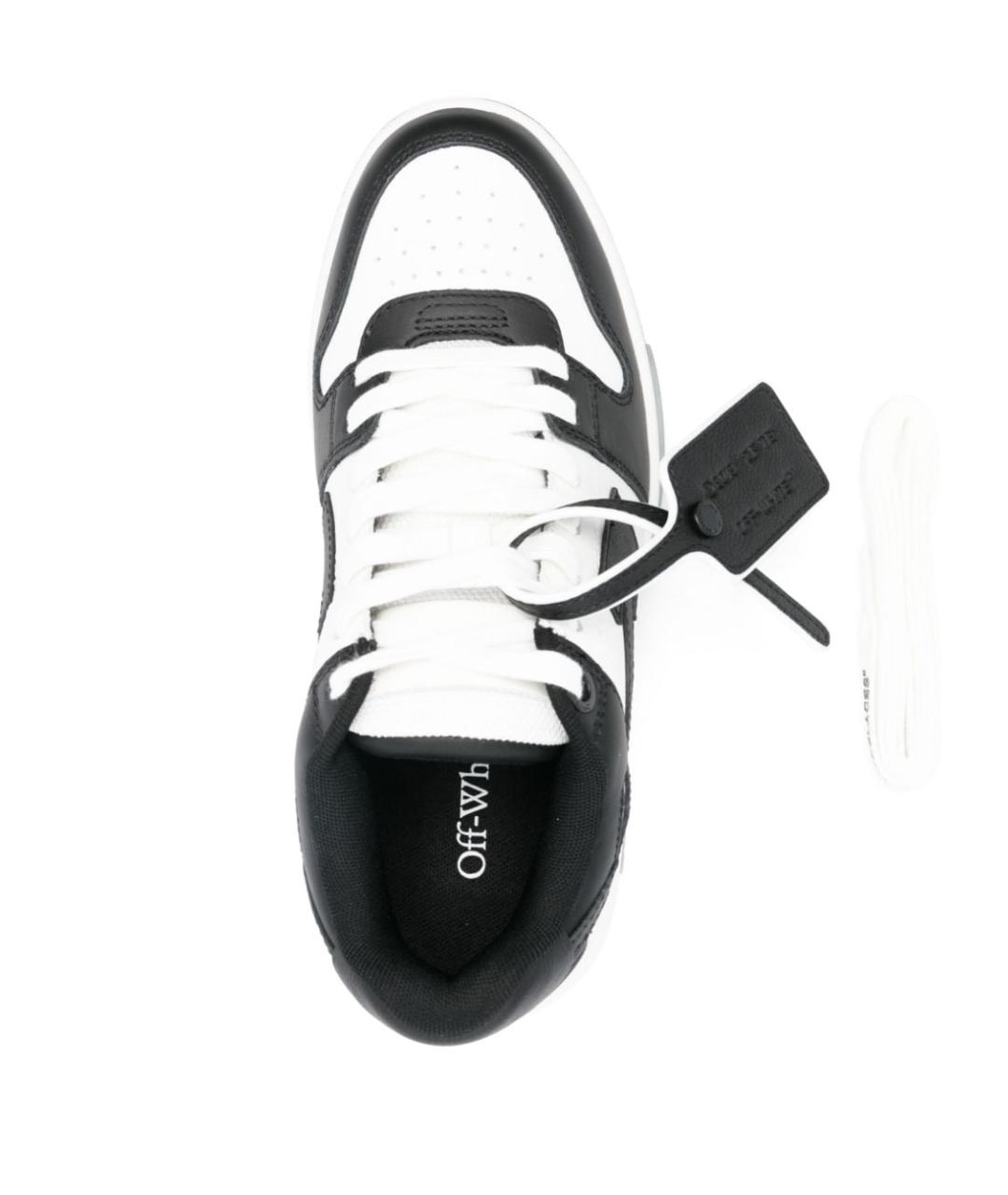 OFF-WHITE Белые синтетические кеды, фото 4