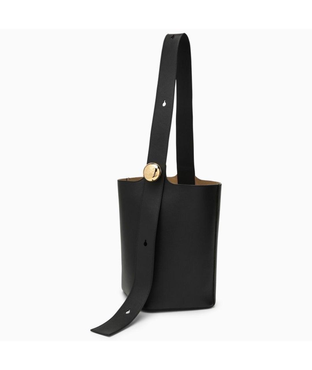 LOEWE Черная кожаная сумка с короткими ручками, фото 6