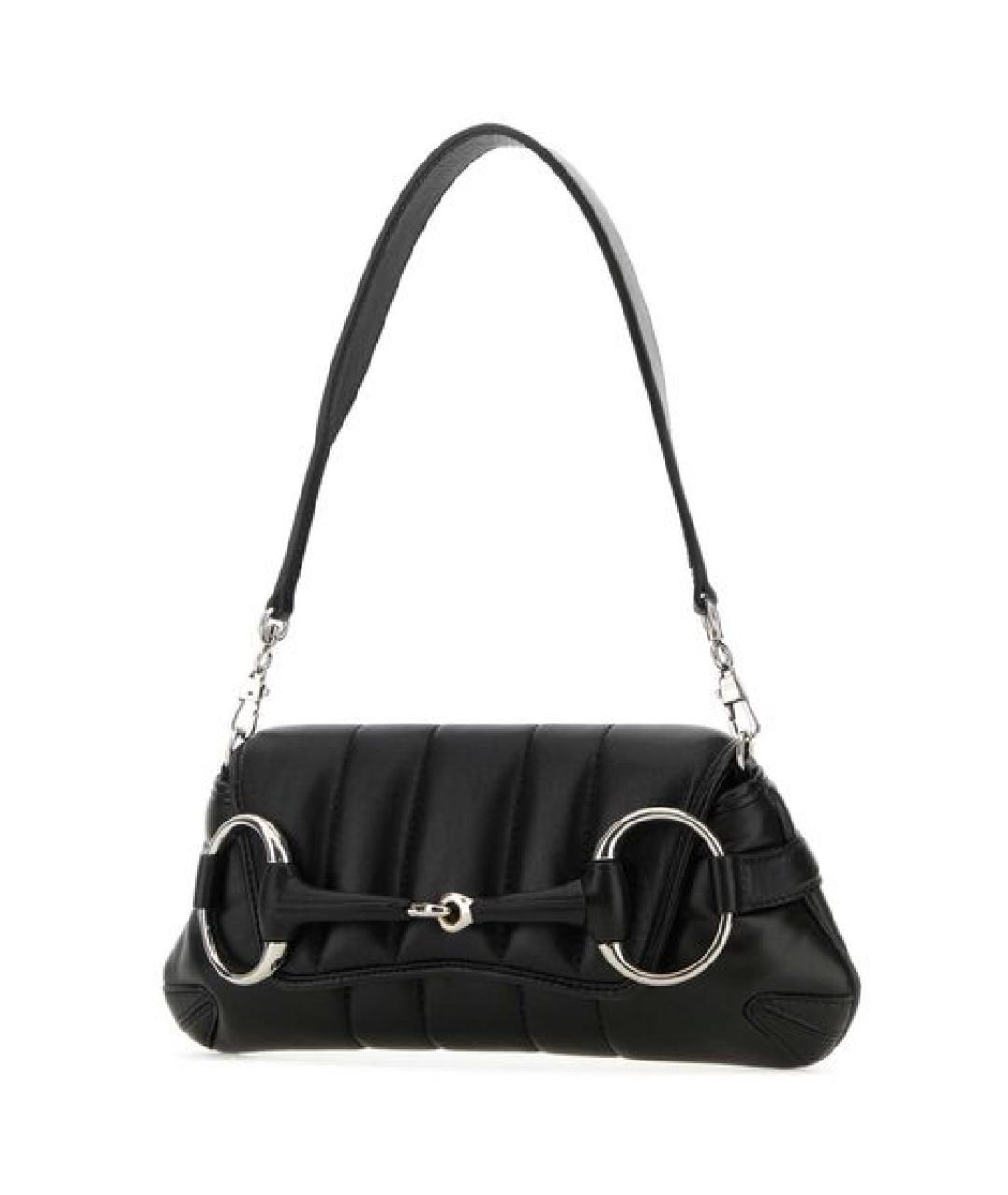 GUCCI Черная кожаная сумка через плечо, фото 3