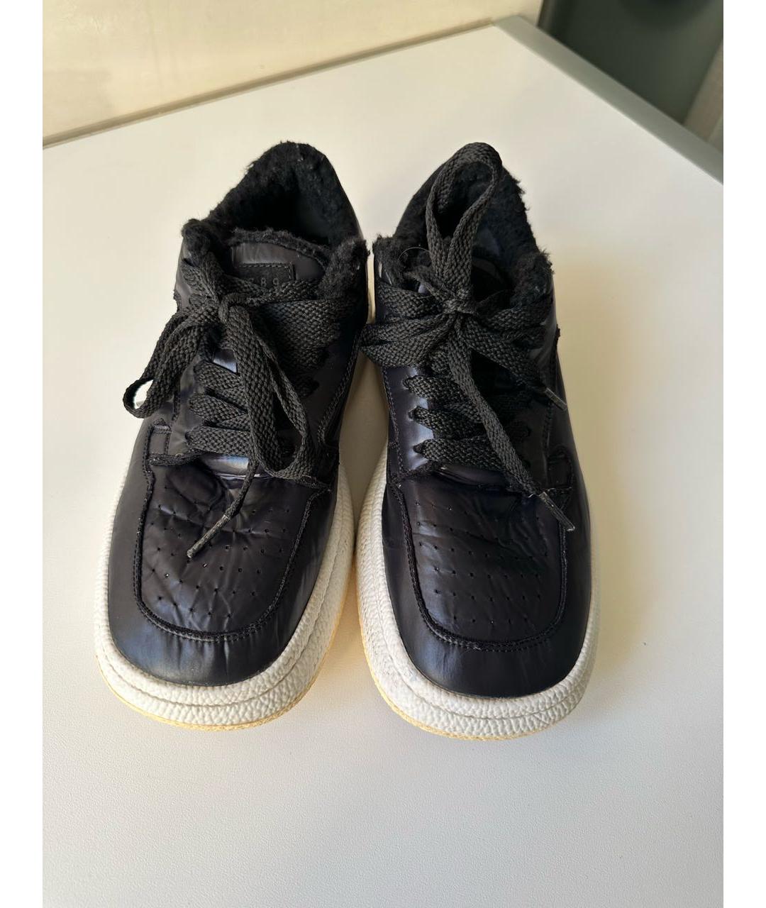 MM6 MAISON MARGIELA Черные текстильные кеды, фото 2
