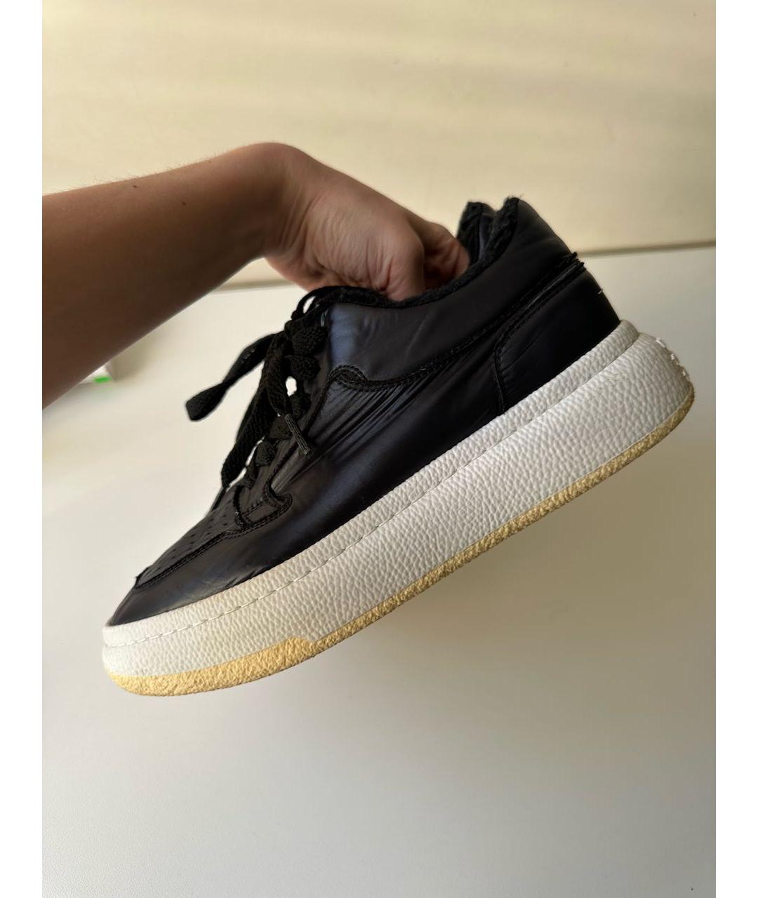 MM6 MAISON MARGIELA Черные текстильные кеды, фото 6