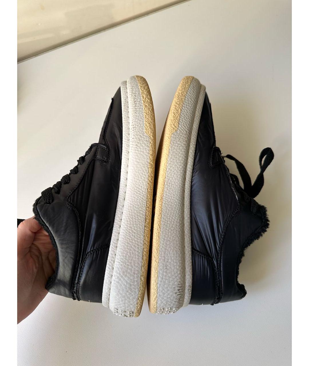 MM6 MAISON MARGIELA Черные текстильные кеды, фото 5