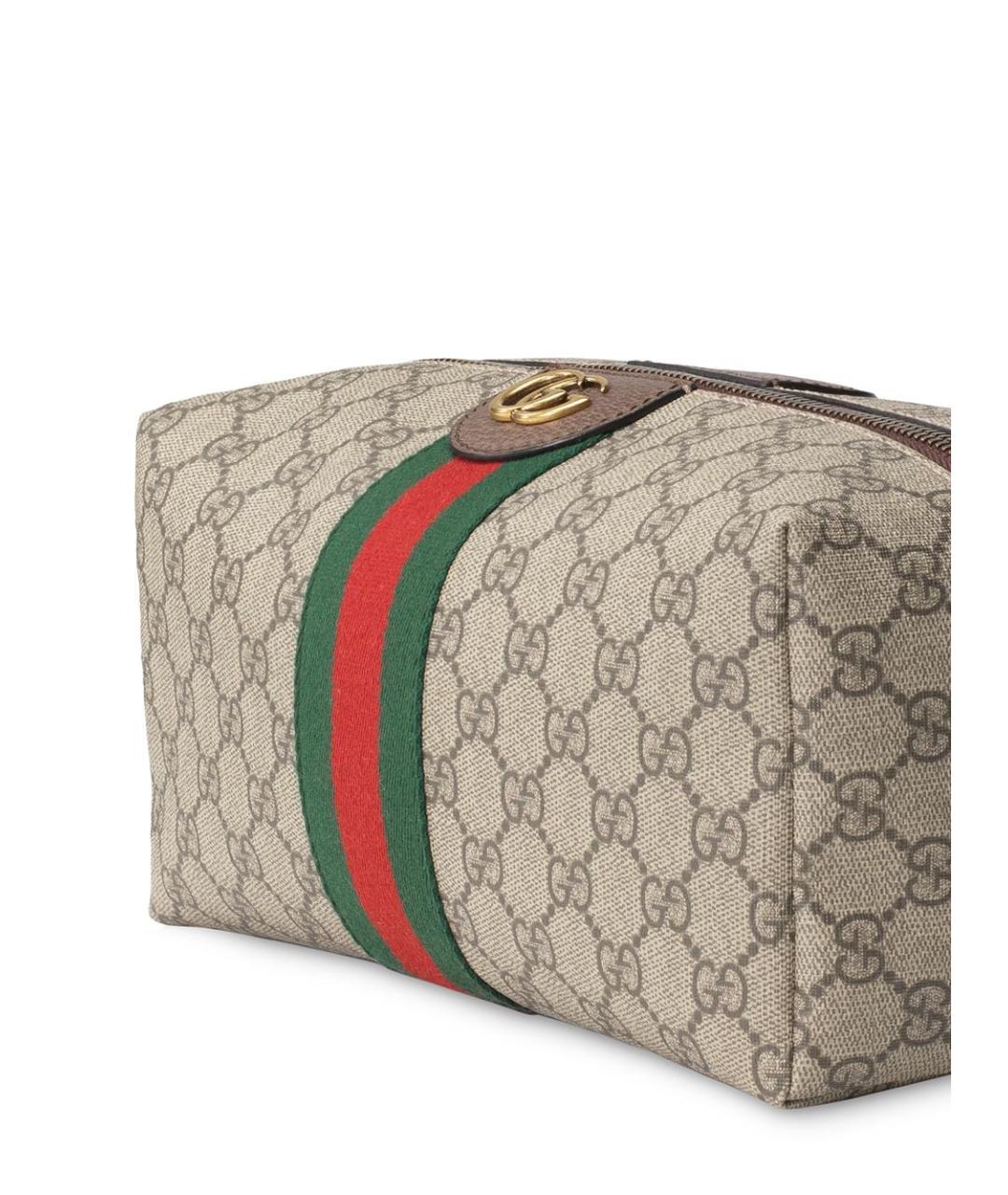 GUCCI Бежевая барсетка, фото 3
