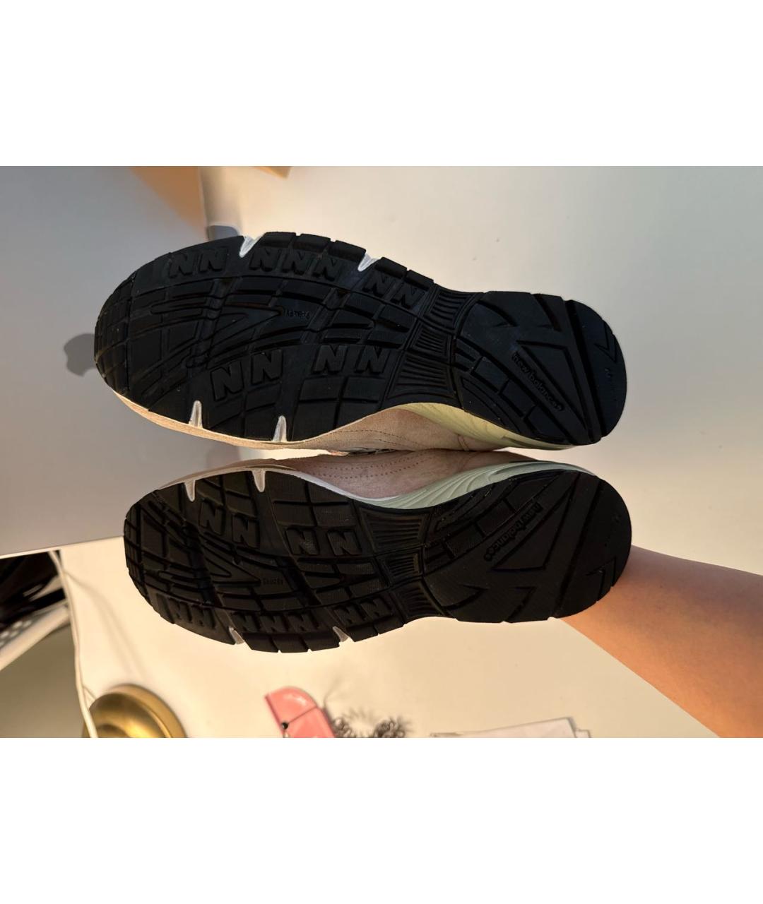 NEW BALANCE Розовые замшевые кроссовки, фото 4