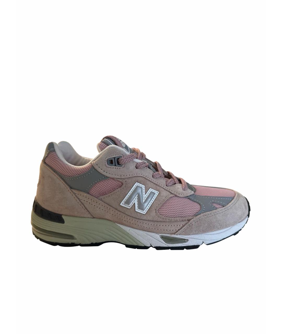 NEW BALANCE Розовые замшевые кроссовки, фото 1