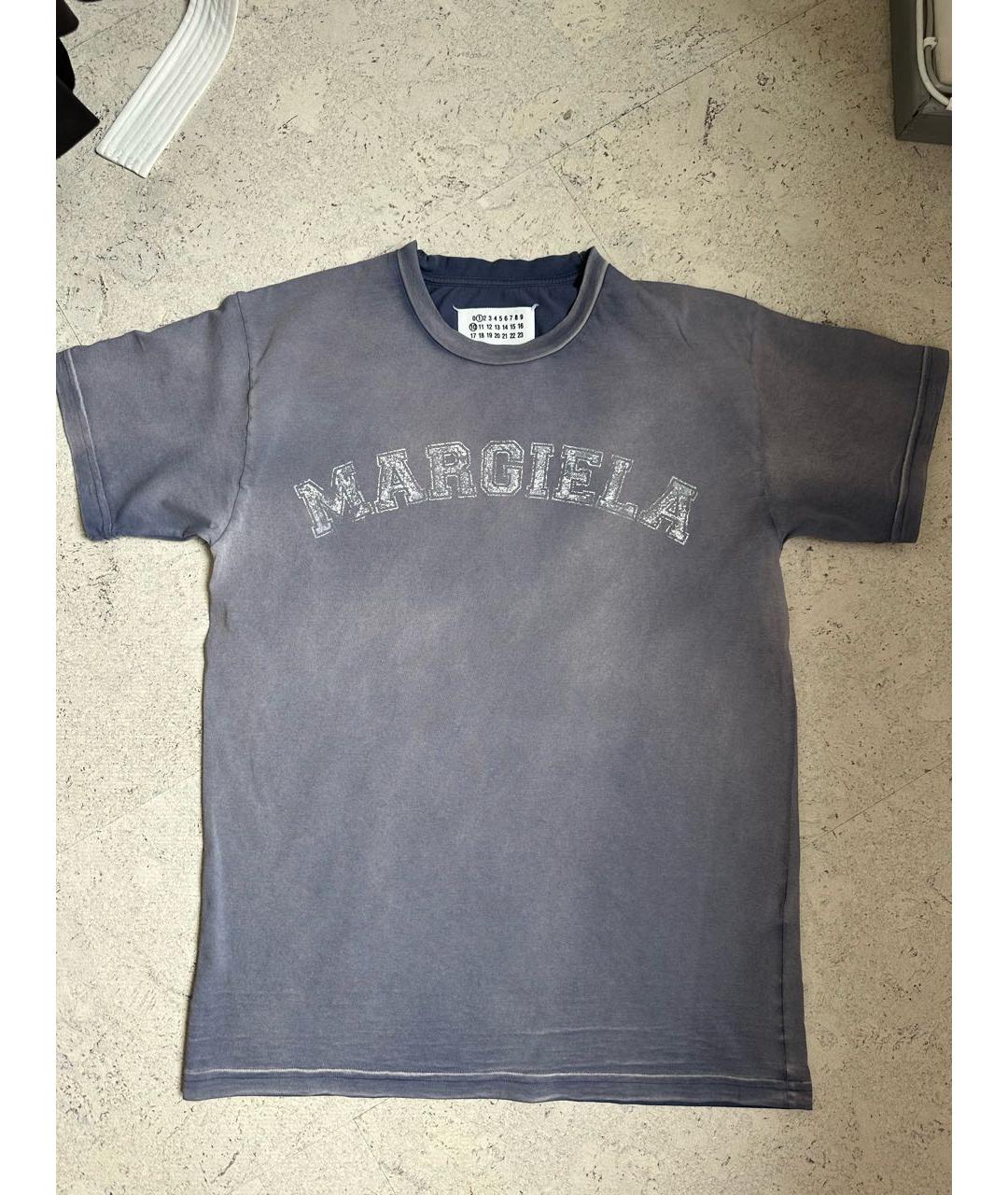 MAISON MARGIELA Фиолетовая хлопковая футболка, фото 9