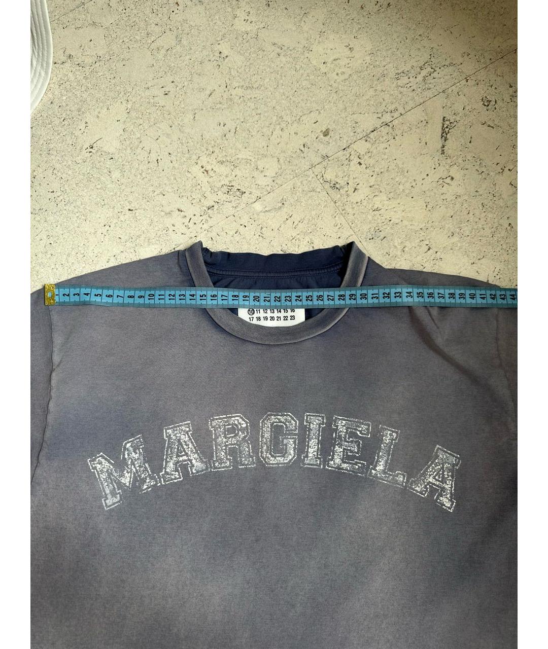 MAISON MARGIELA Фиолетовая хлопковая футболка, фото 7