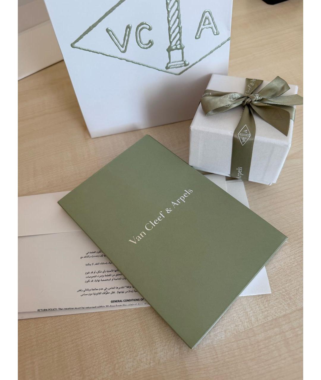 VAN CLEEF & ARPELS Белые серьги из желтого золота, фото 6