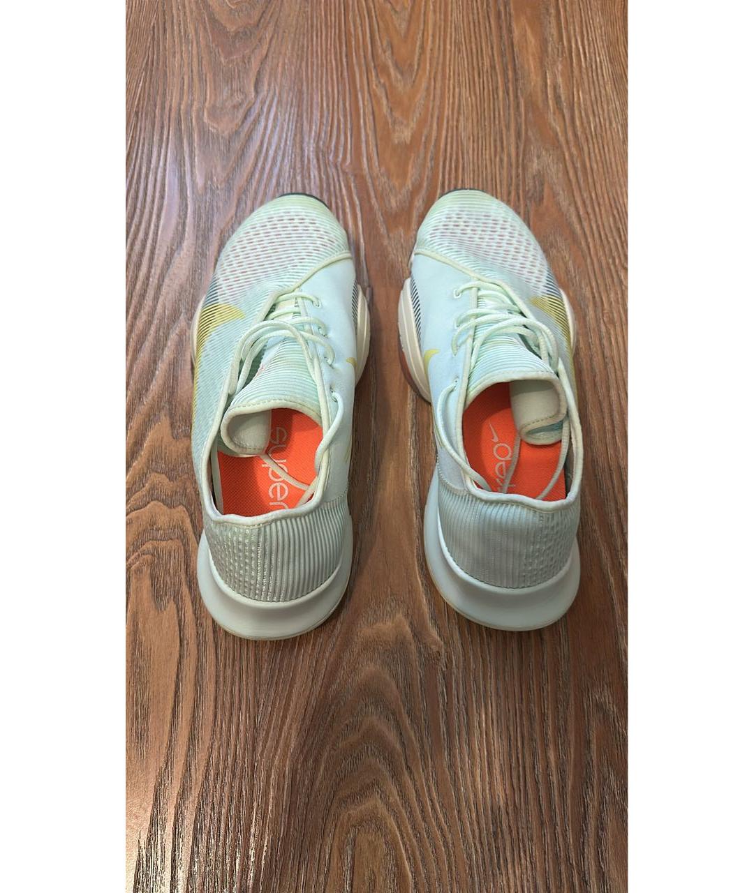 NIKE Бирюзовые текстильные высокие кроссовки / кеды, фото 3