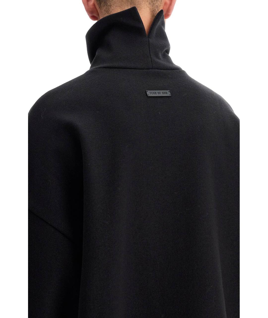 FEAR OF GOD Черная хлопковая футболка, фото 4