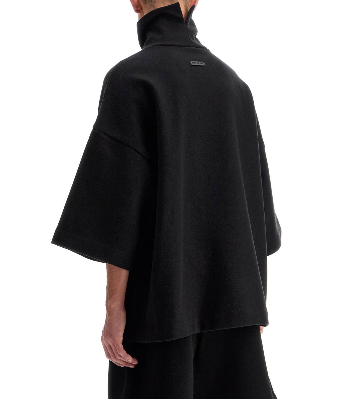 FEAR OF GOD Черная хлопковая футболка, фото 3
