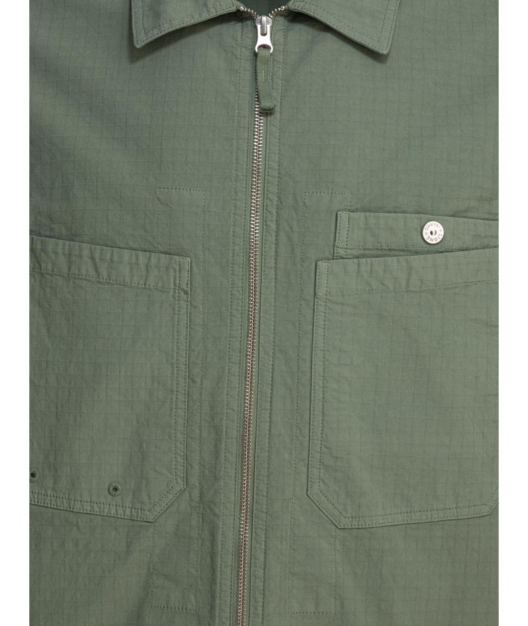 STONE ISLAND Зеленая хлопковая куртка, фото 2