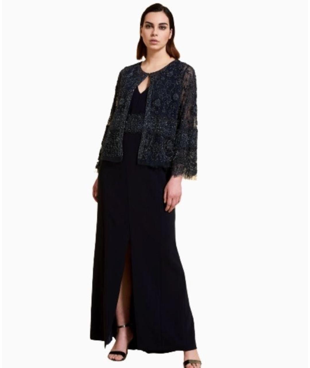 MAX MARA Синее ацетатное вечернее платье, фото 5