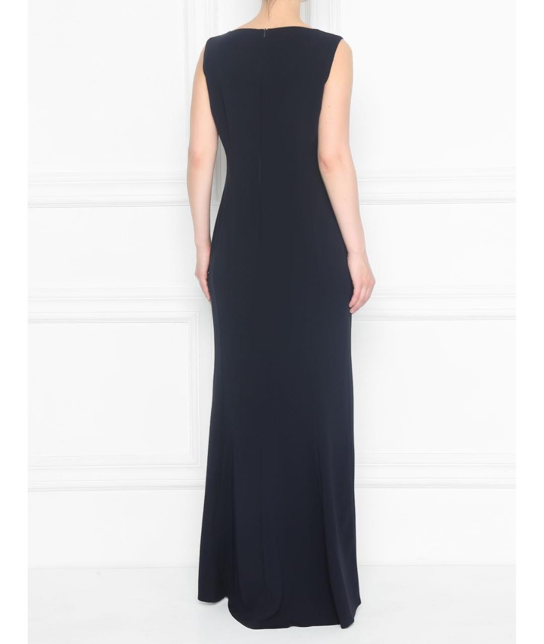 MAX MARA Синее ацетатное вечернее платье, фото 2