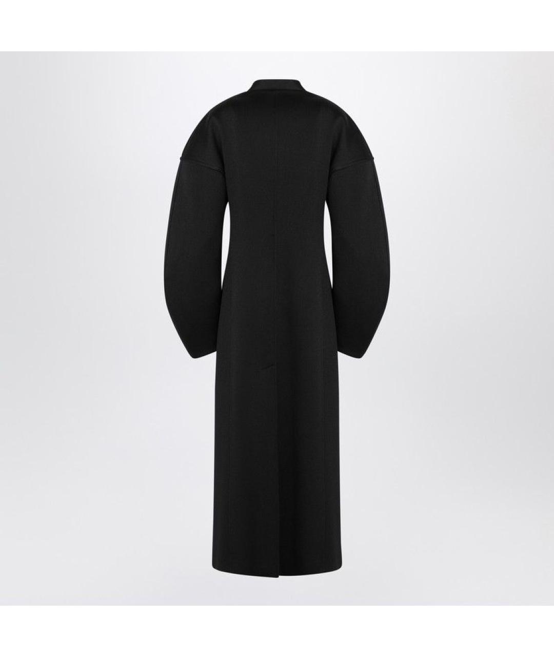 JIL SANDER Черное шерстяное пальто, фото 2