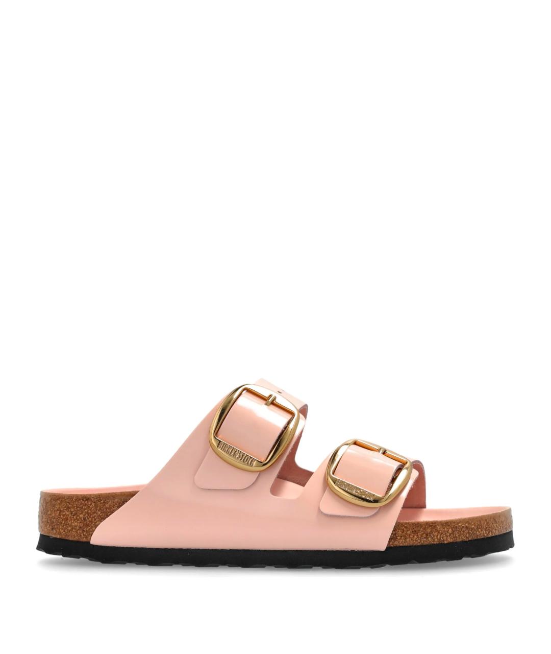 BIRKENSTOCK Розовые кожаные шлепанцы, фото 1