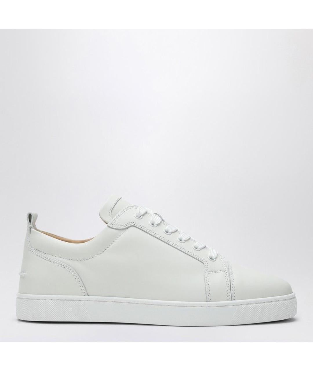 CHRISTIAN LOUBOUTIN Белые кожаные низкие кроссовки / кеды, фото 3