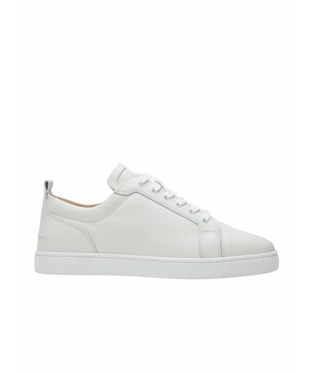 CHRISTIAN LOUBOUTIN Белые кожаные низкие кроссовки / кеды, фото 1
