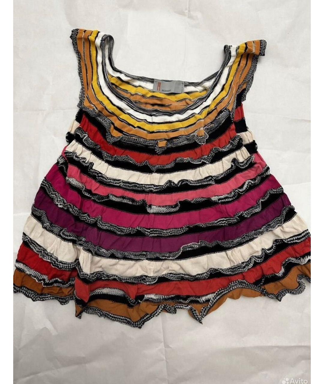 M MISSONI Мульти вискозная майка, фото 7