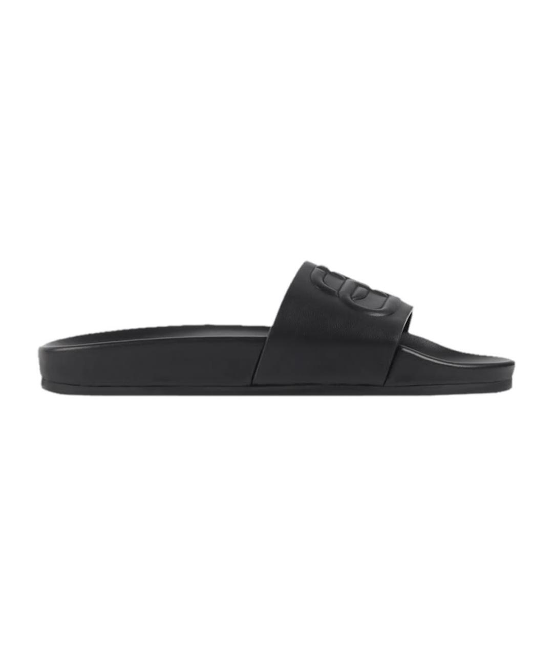 BALENCIAGA Черные шлепанцы, фото 1
