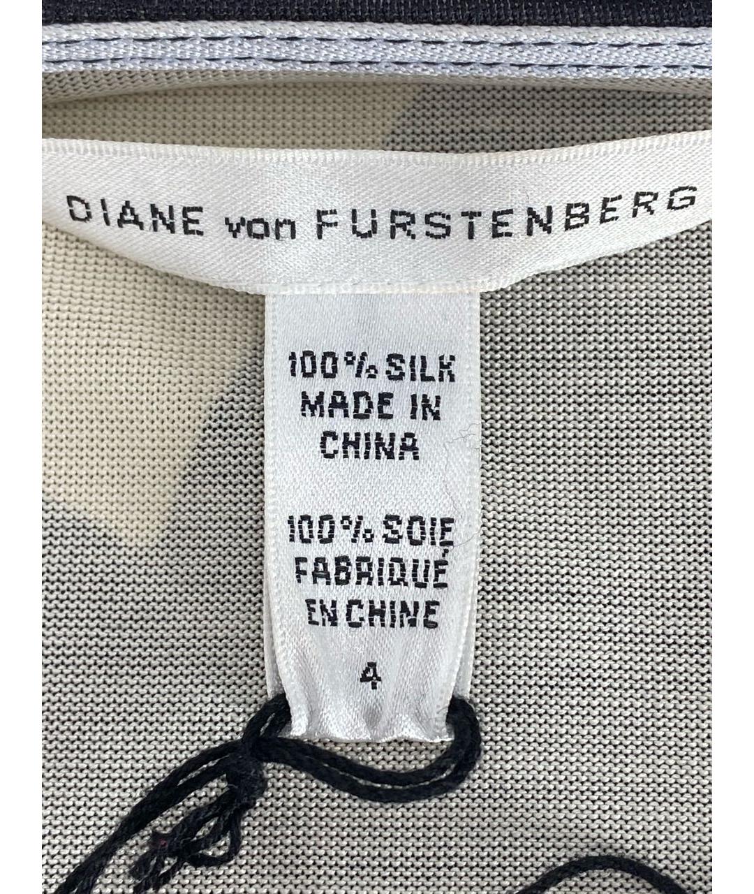 DIANE VON FURSTENBERG Мульти вискозное повседневное платье, фото 4