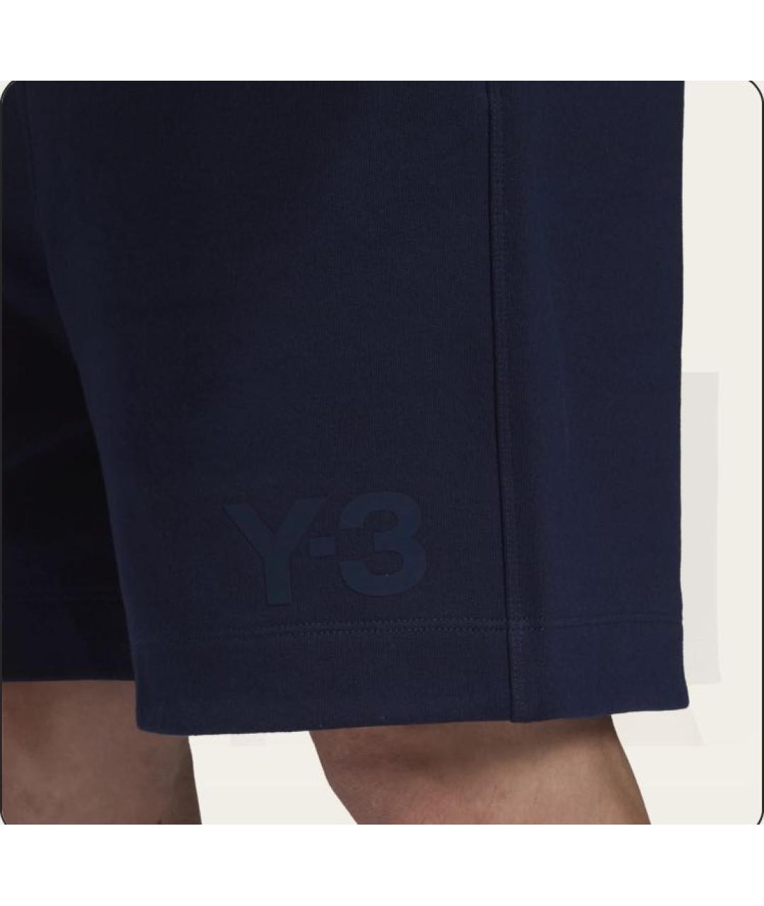 Y-3 Темно-синие хлопковые шорты, фото 3