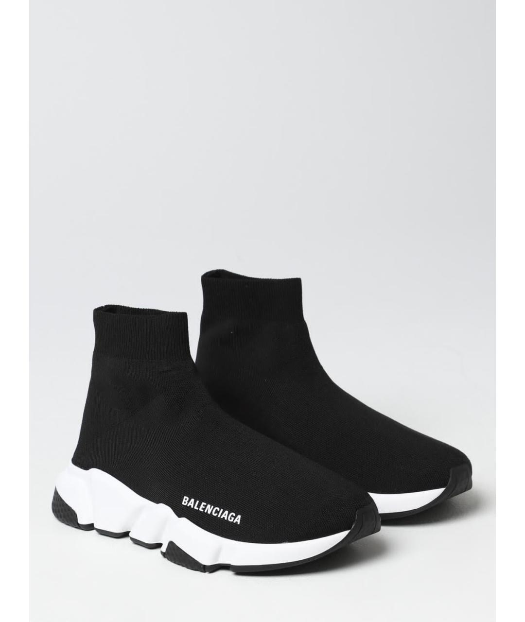 BALENCIAGA Черные высокие кроссовки / кеды, фото 2