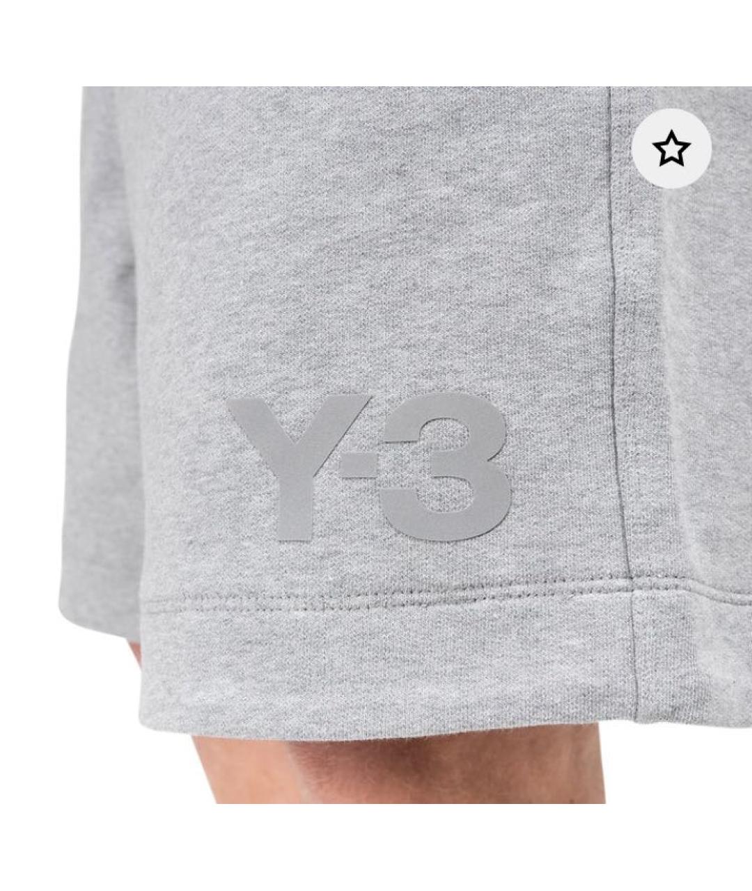 Y-3 Серые хлопковые шорты, фото 2