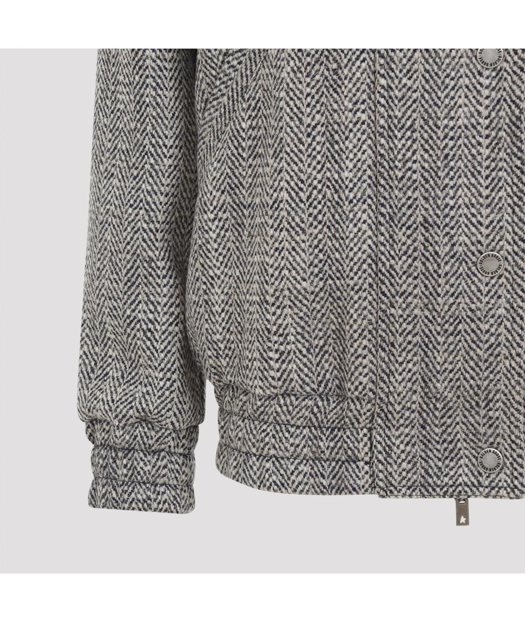 GOLDEN GOOSE DELUXE BRAND Серая полиэстеровая куртка, фото 4