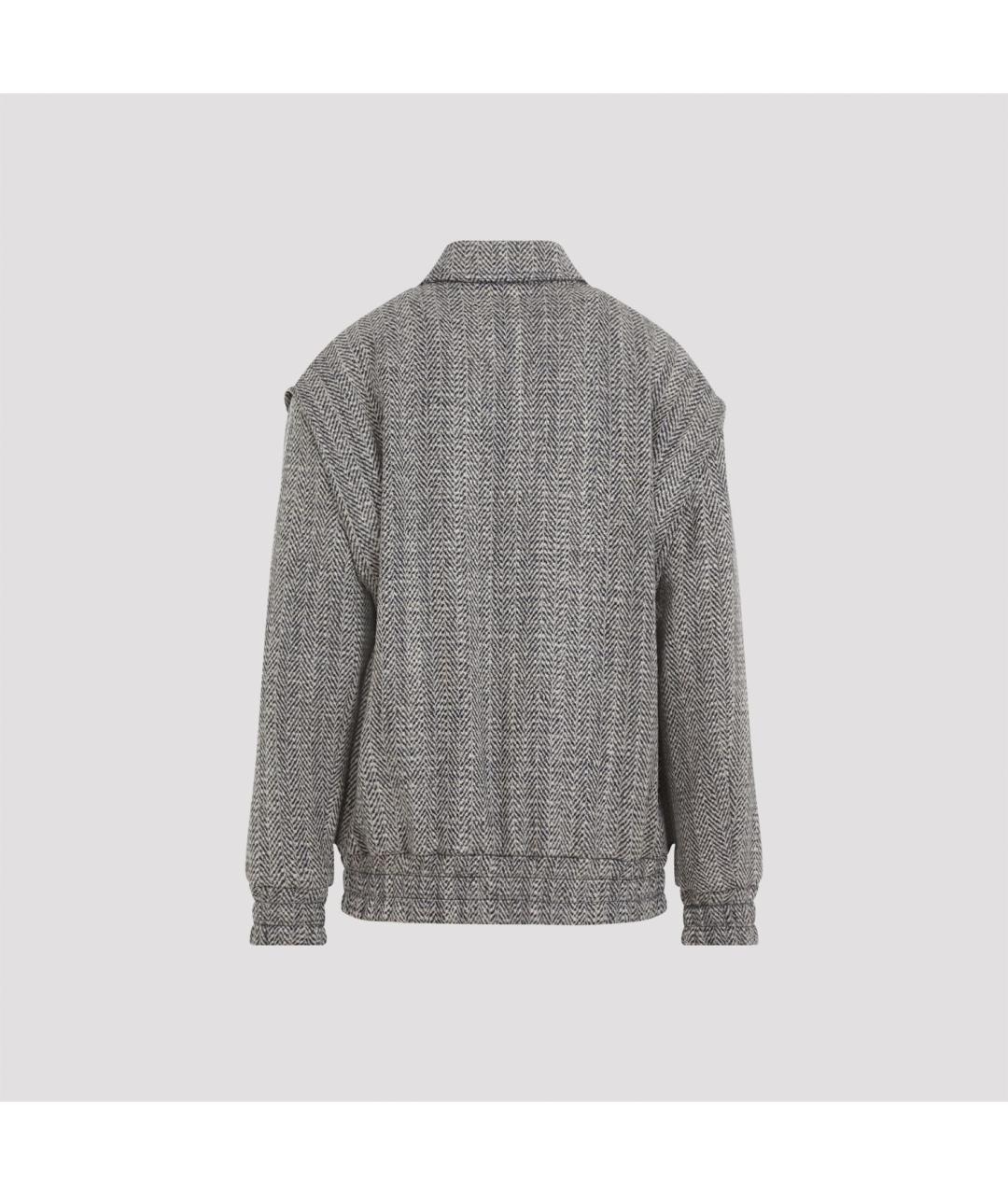 GOLDEN GOOSE DELUXE BRAND Серая полиэстеровая куртка, фото 3