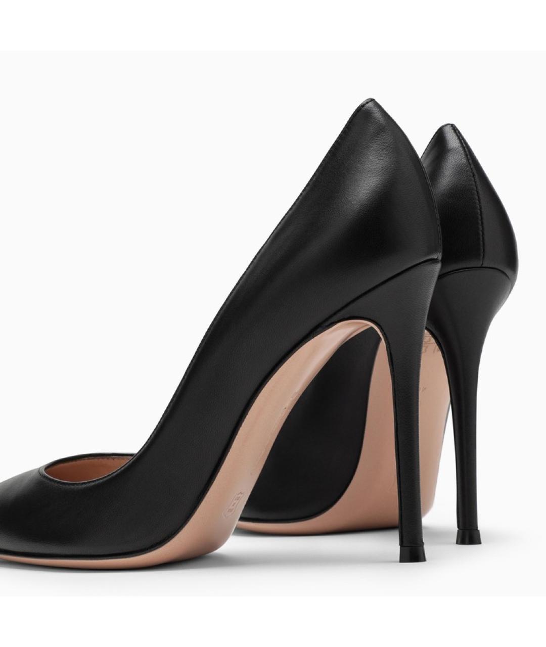 GIANVITO ROSSI Черные кожаные туфли, фото 5