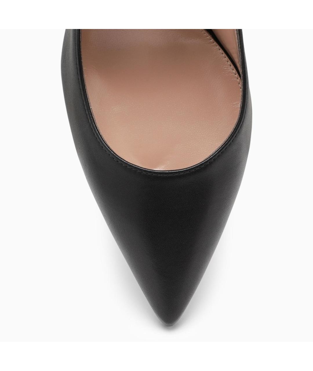GIANVITO ROSSI Черные кожаные туфли, фото 3