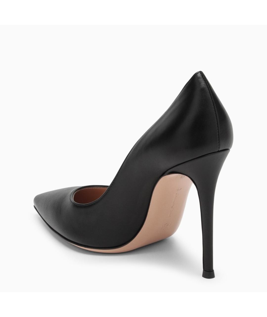 GIANVITO ROSSI Черные кожаные туфли, фото 4