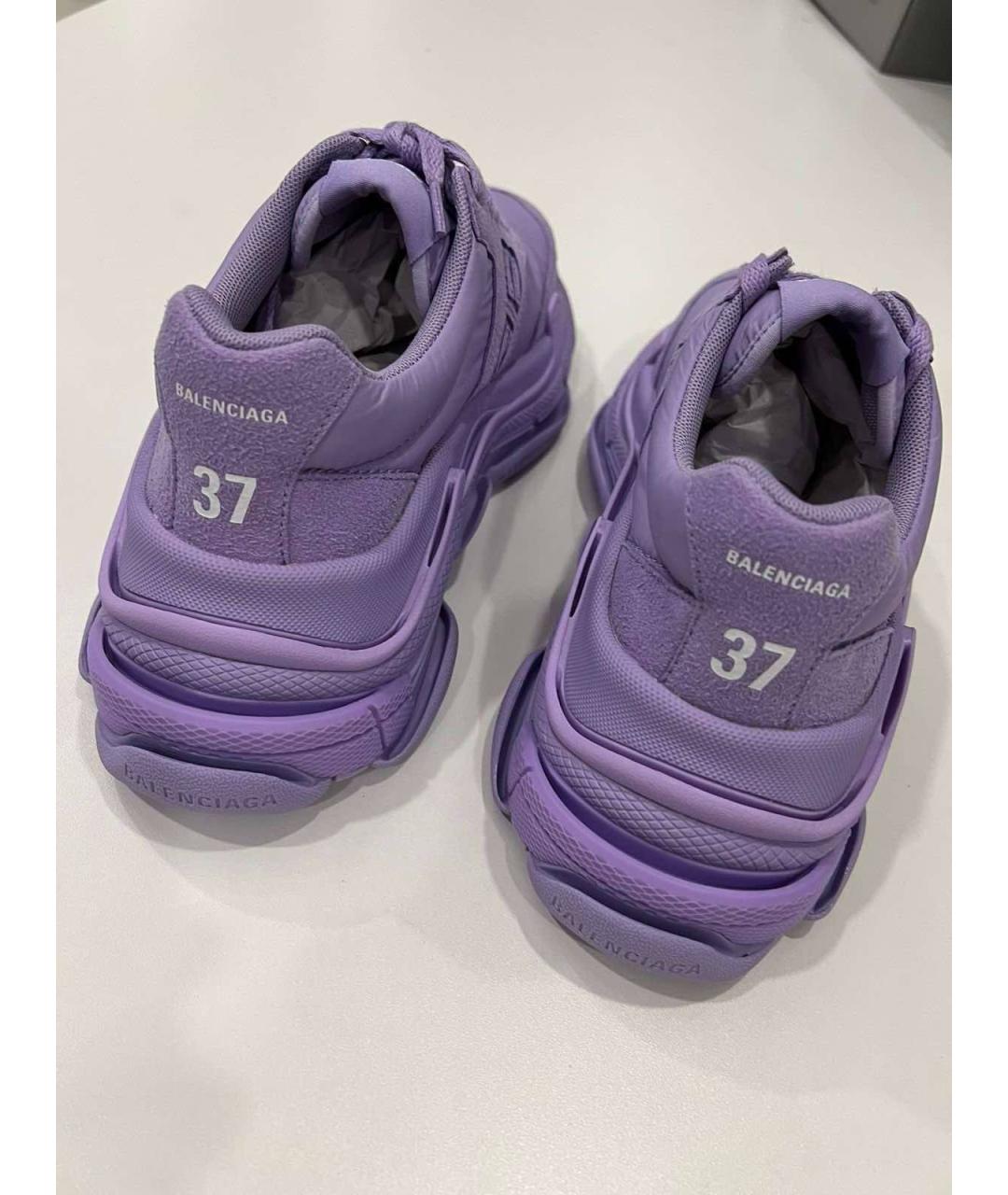 BALENCIAGA Фиолетовые кроссовки, фото 4