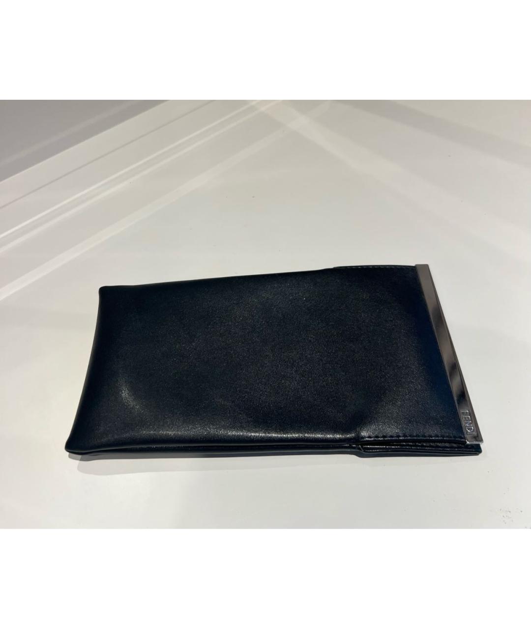 FENDI Черные металлические солнцезащитные очки, фото 4