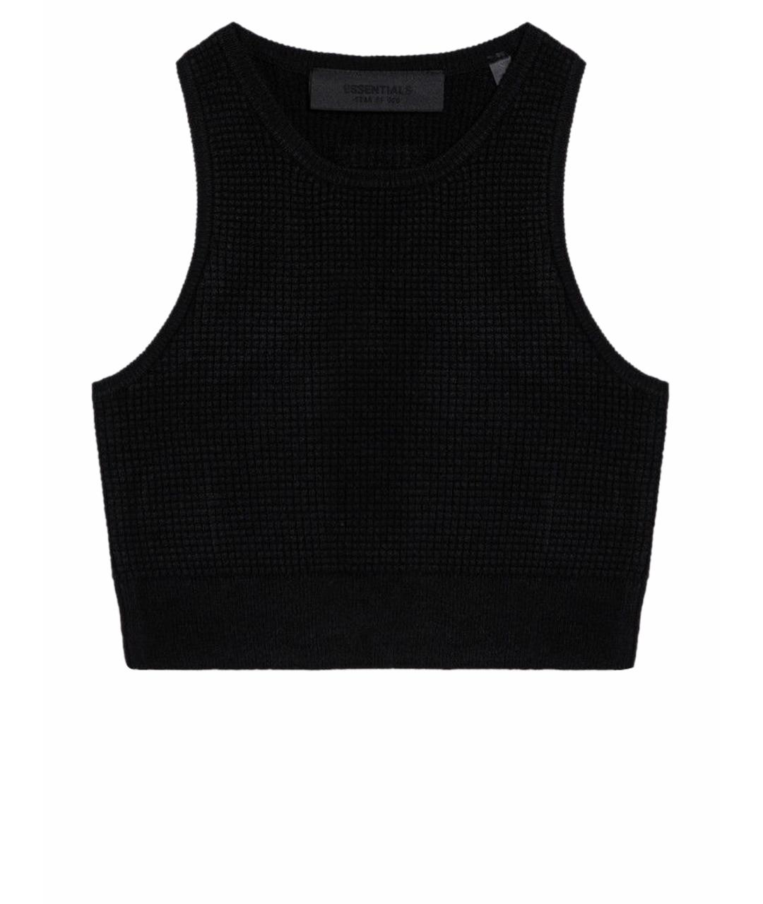 FEAR OF GOD Черная полиэстеровая майка, фото 1